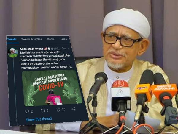 Fikirkan keletihan petugas barisan hadapan, kata Hadi Fikirkan keletihan petugas barisan hadapan, kata Hadi