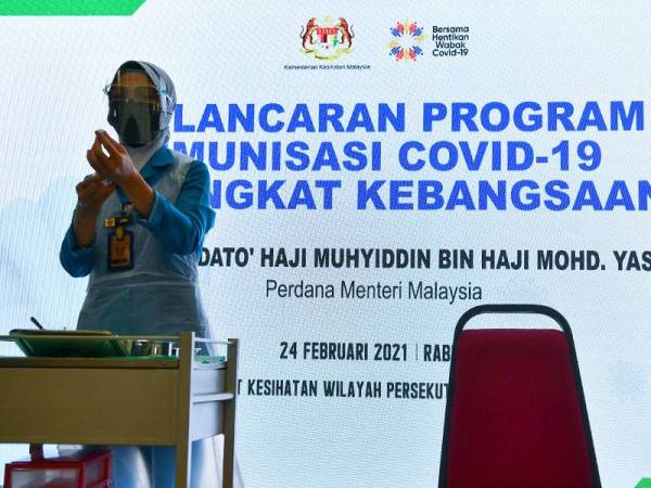Malaysia laksana program imunisasi Covid-19 besar-besaran esok