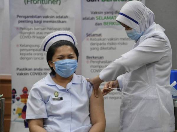Kadar jangkitan 10 kali ganda lebih rendah selepas vaksin