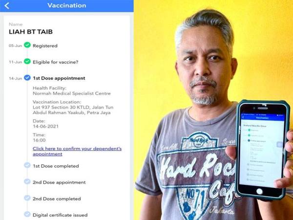Tinggal di Kedah, dapat suntikan vaksin di Selangor Tinggal di Kedah, dapat suntikan vaksin di Selangor