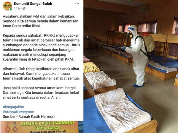 97 pelajar, staf rumah anak yatim dijangkiti Covid-19 97 pelajar, staf rumah anak yatim dijangkiti Covid-19