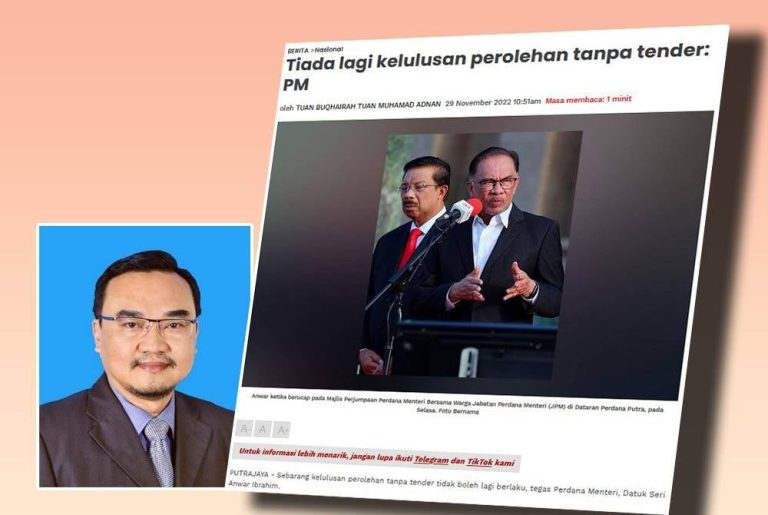 PM perlu pastikan tiada lagi 'ketirisan' tender PM perlu pastikan tiada lagi 'ketirisan' tender