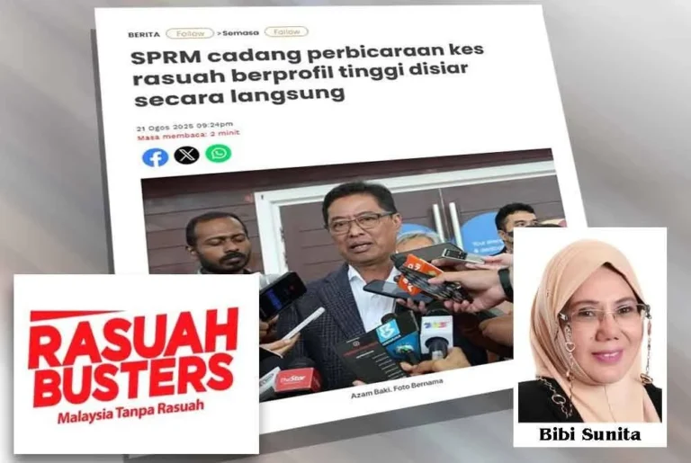 Siaran langsung perbicaraan rasuah langkah telus perangi rasuah
